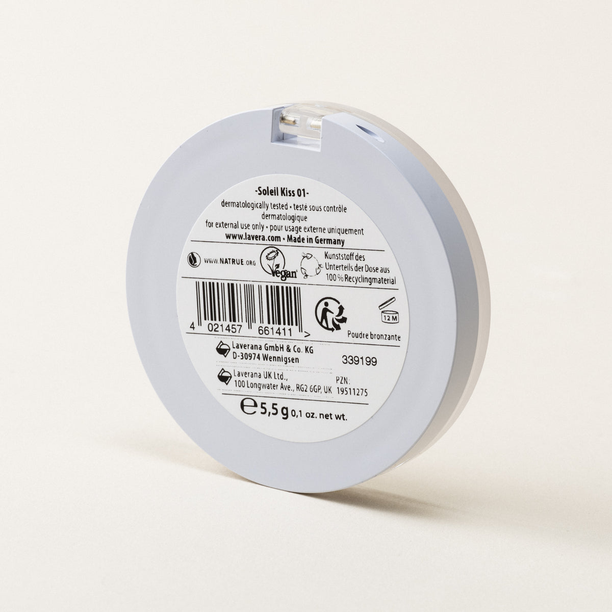 Rückseite Tigel mit Period after opening