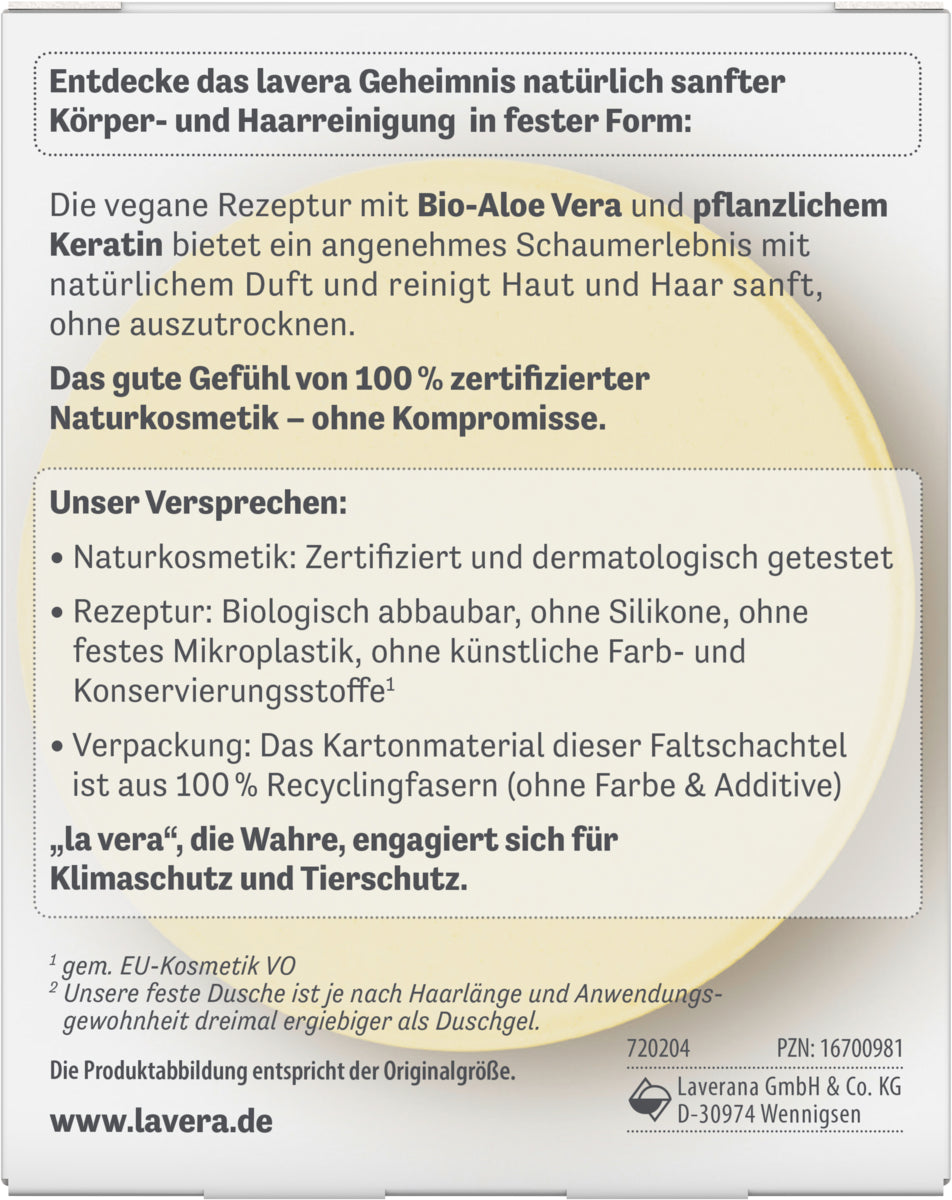 lavera lavera - Feste Dusche 2 in 1 basis sensitive Hydro Feeling