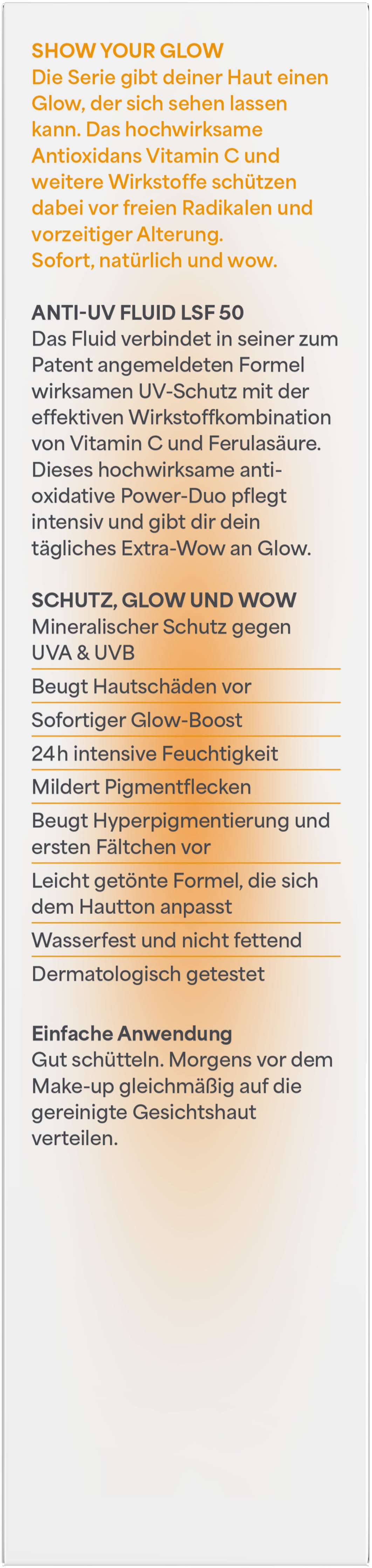 lavera Glow by Nature Anti-UV Fluid LSF 50