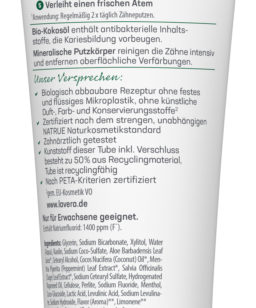 lavera Zahncreme Sensitive Whitening