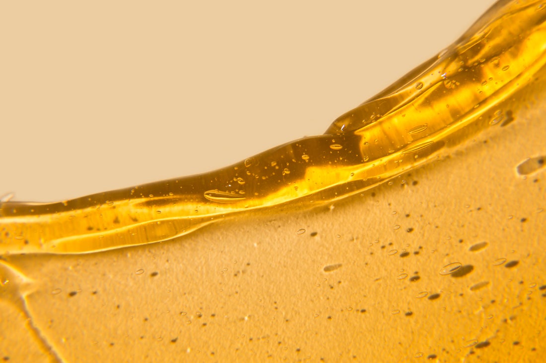 Hintergrund mit Öl in der Nahaufnahme