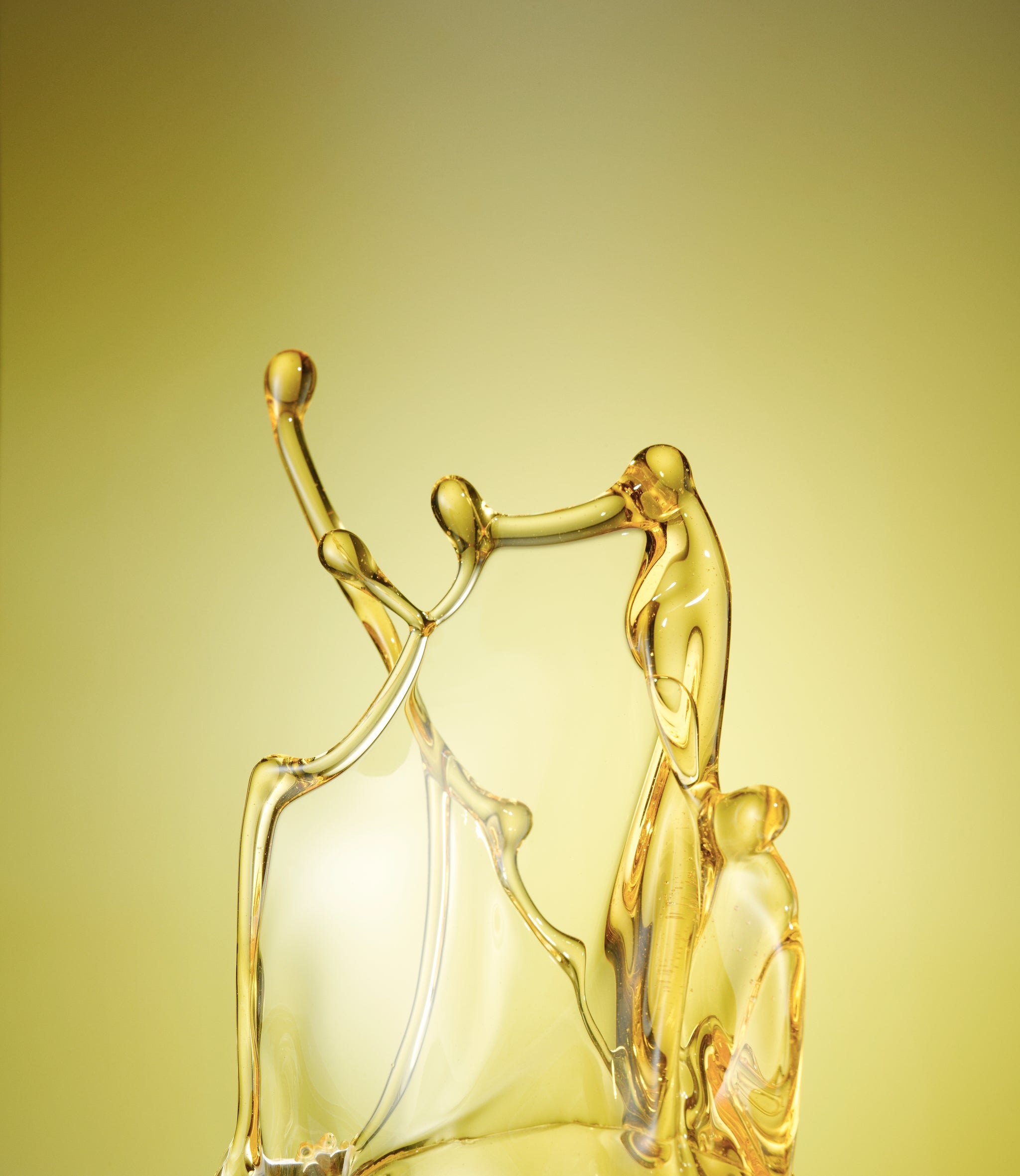 Darstellung des gelben Öls auf dem gelben Hintergrund