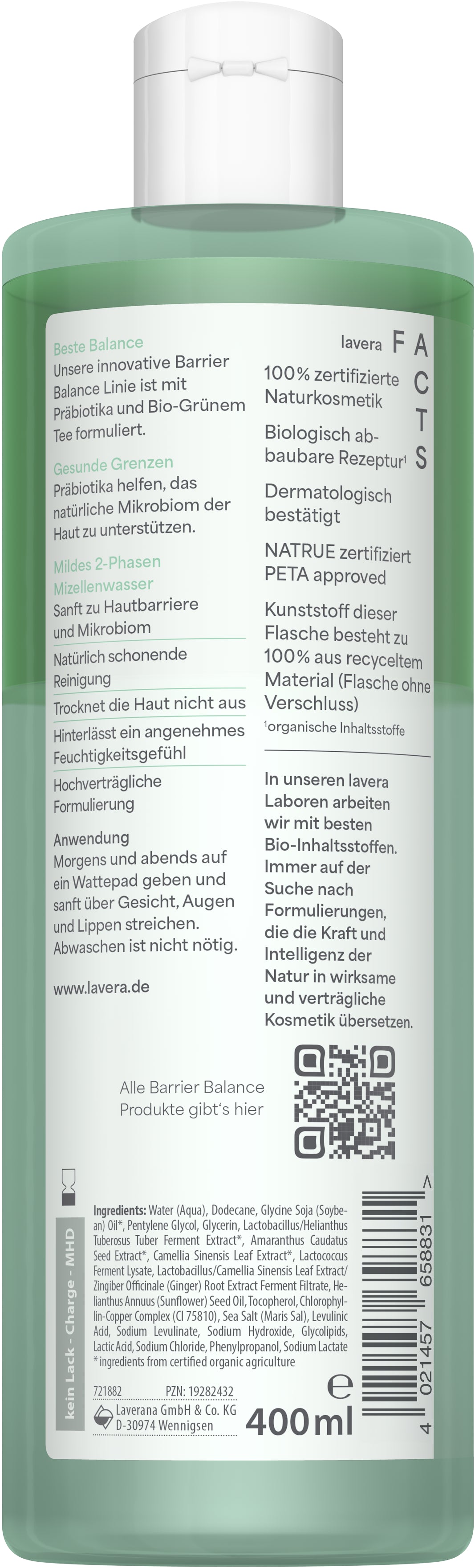 lavera Barrier Balance 2-Phasen Mizellenwasser