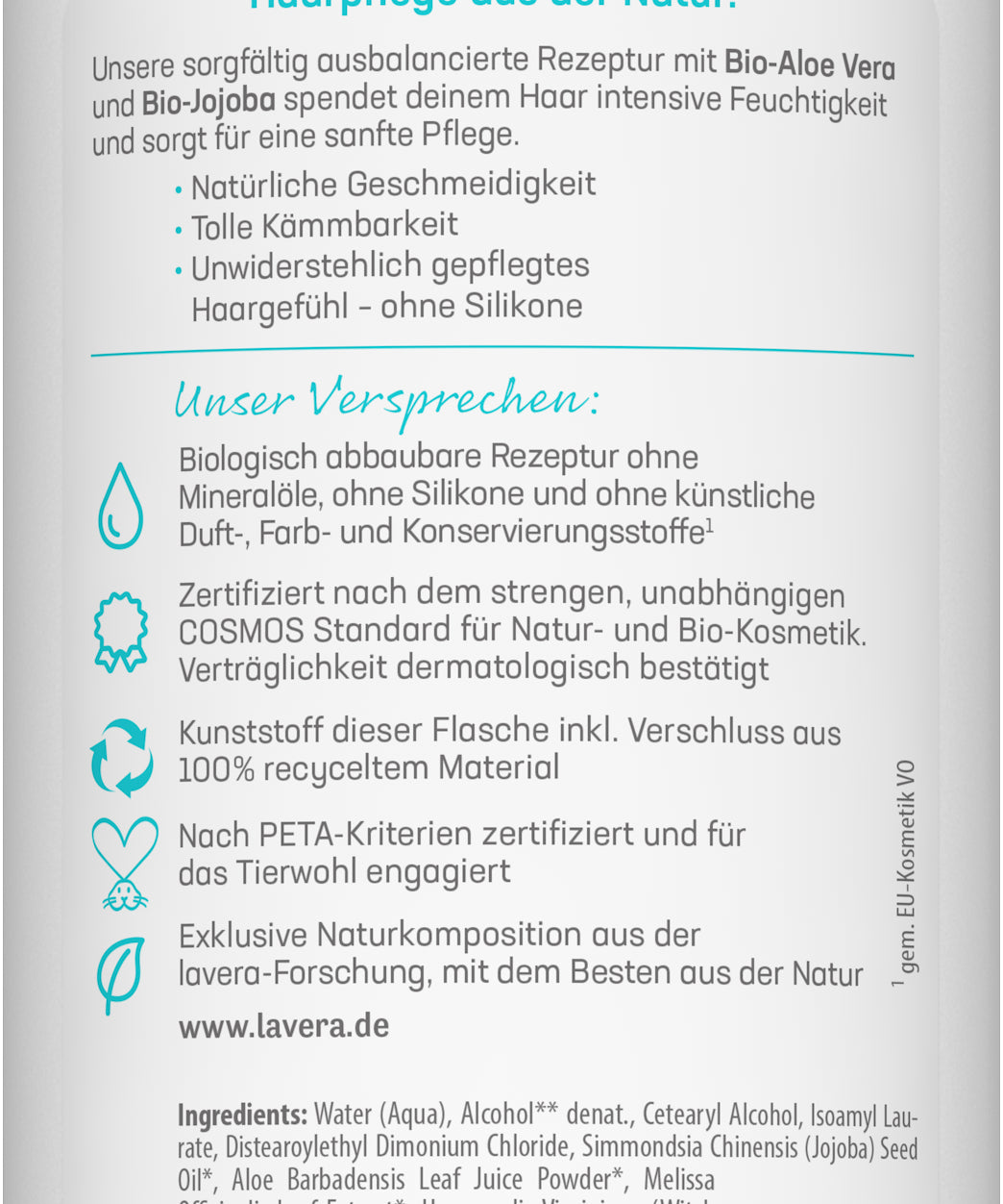 lavera basis sensitive Pflegespülung Feuchtigkeit & Pflege