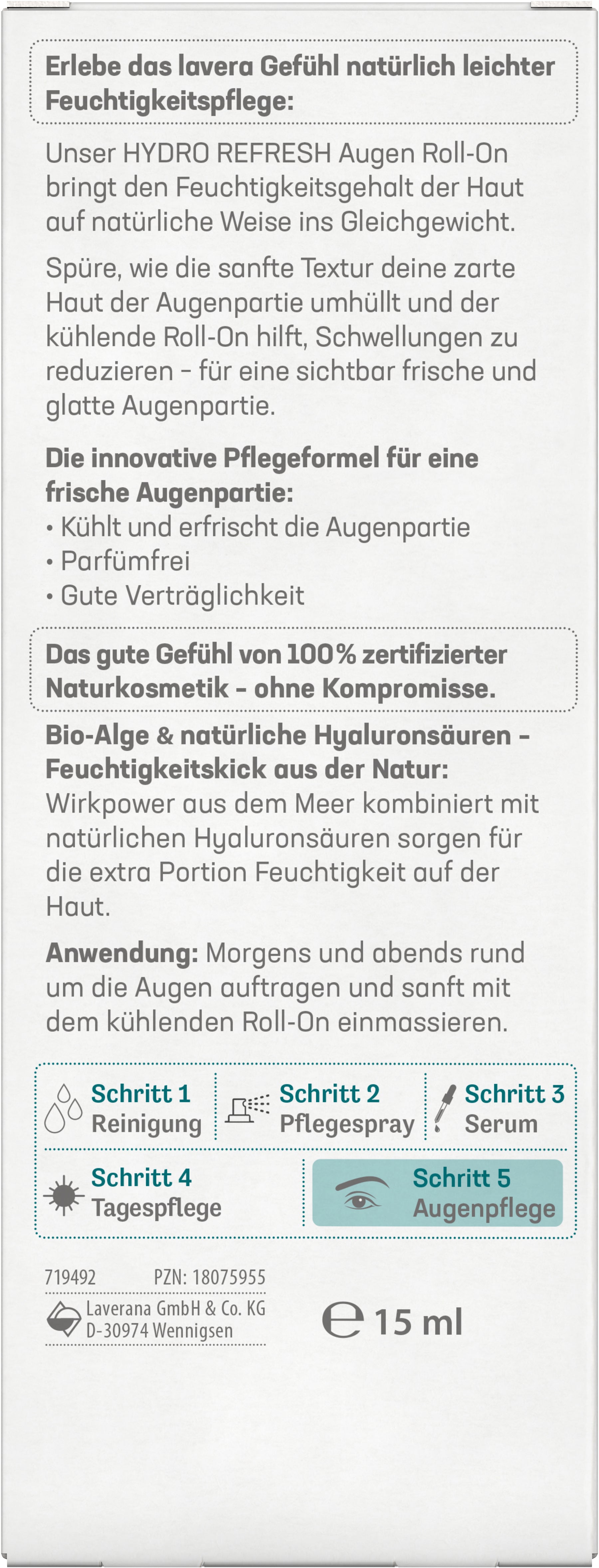 lavera Hydro Refresh Augen Roll-On