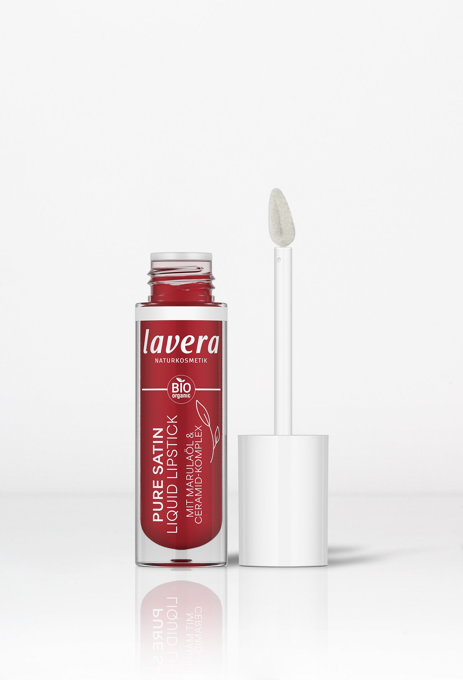 lavera Pure Satin Liquid Lipstick -Poppy Red 01-