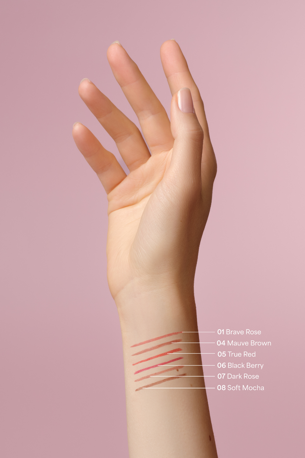 lavera Lip Contour -Dark Rose 07- in der Anwendung