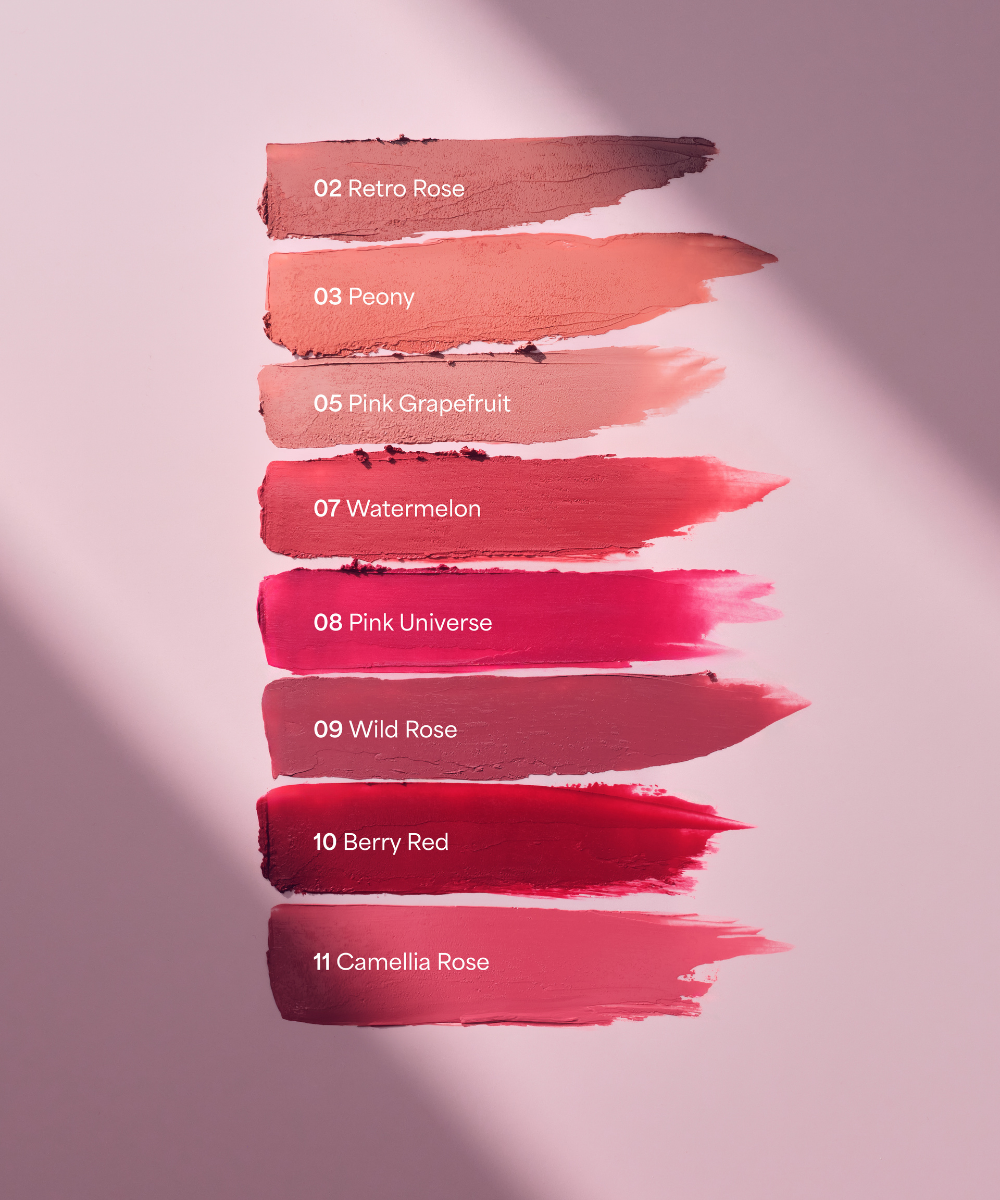 lavera Cream Glow Lipstick -Pink Universe 08- in der Anwendung