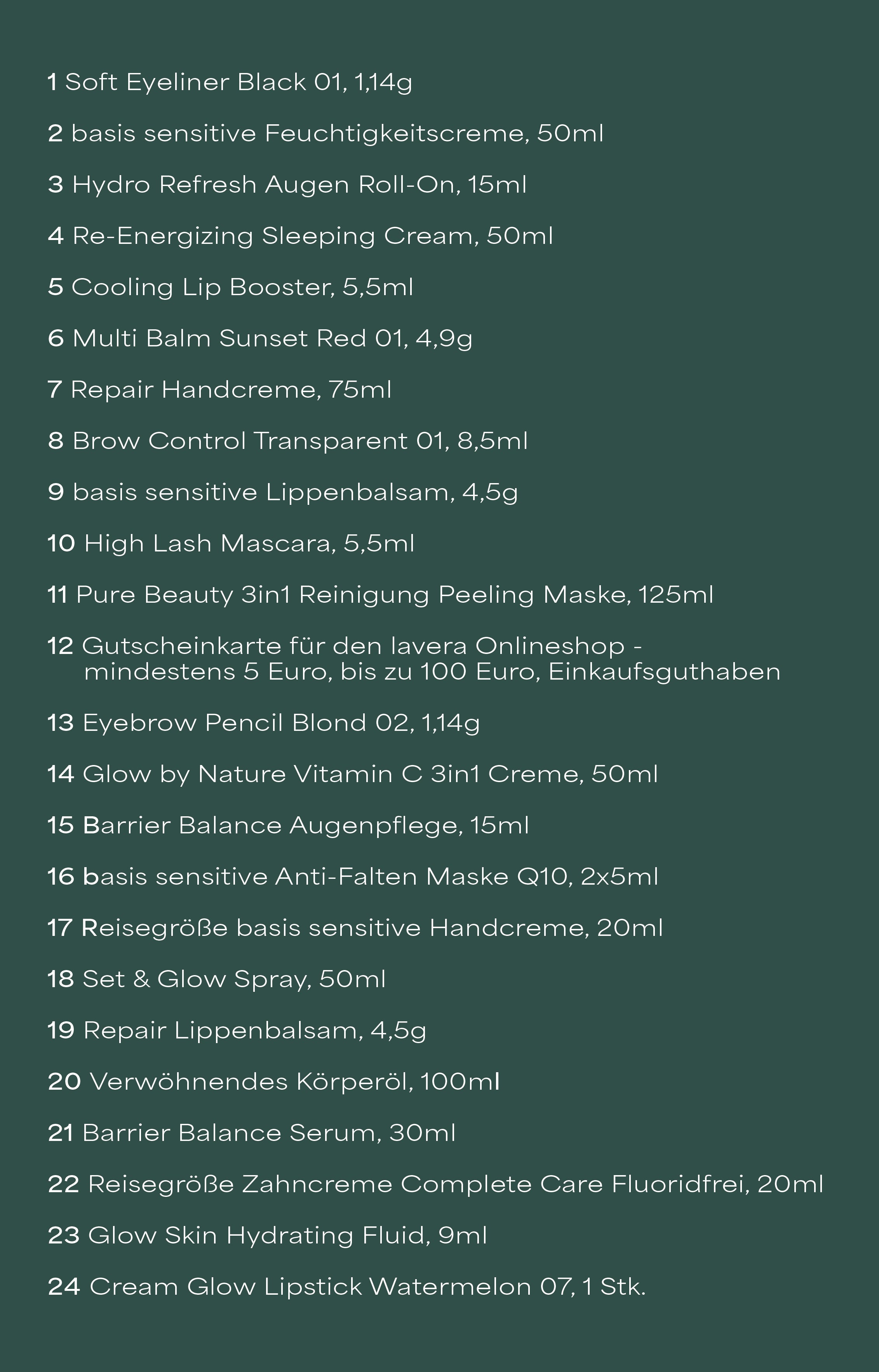 lavera Beauty Adventskalender 2025