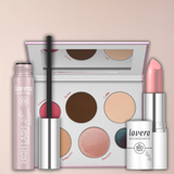 Lavera Make-up-Set mit Mascara, Lidschattenpalette und Lippenstift